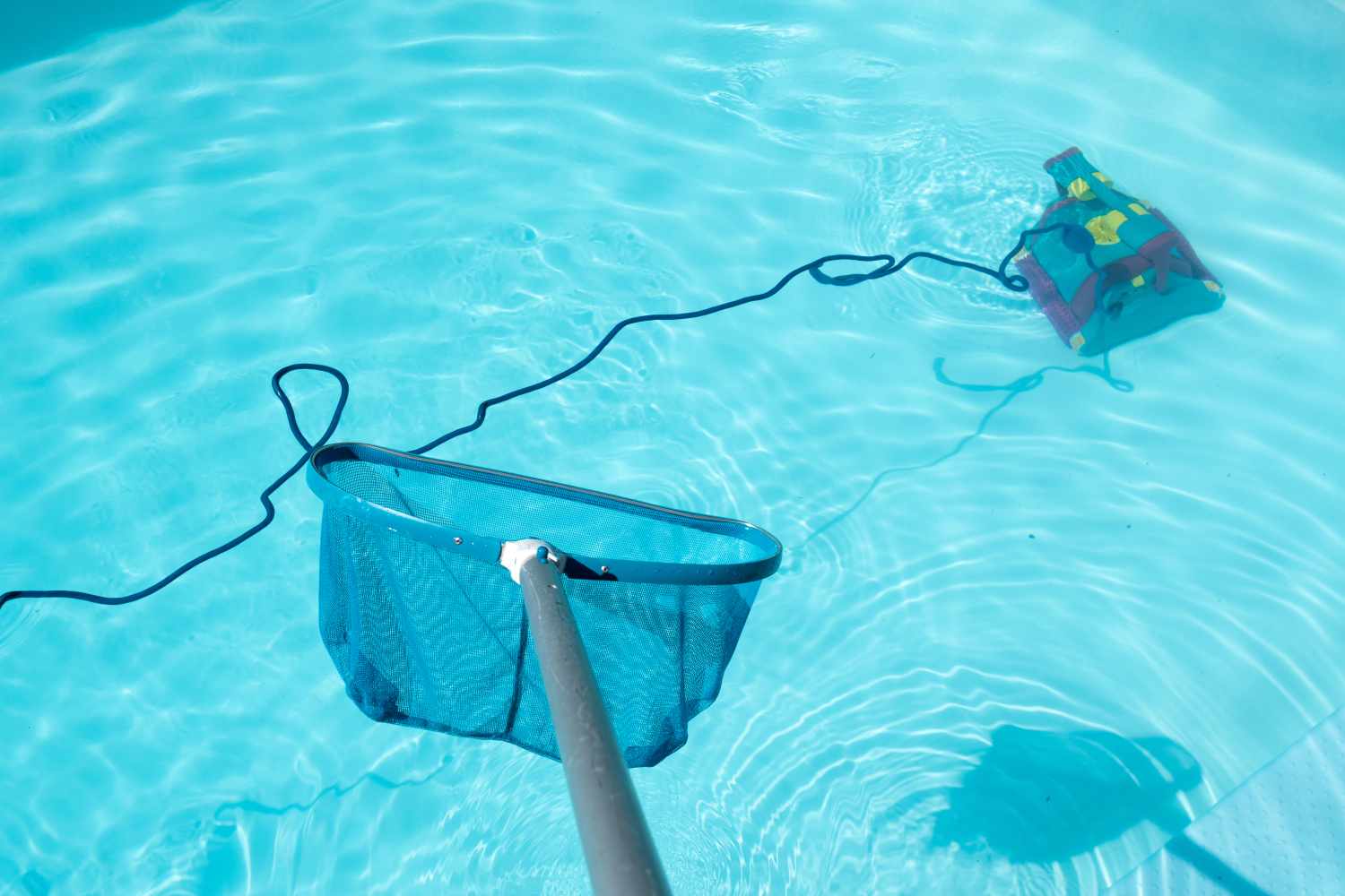 nettoyage de la piscine